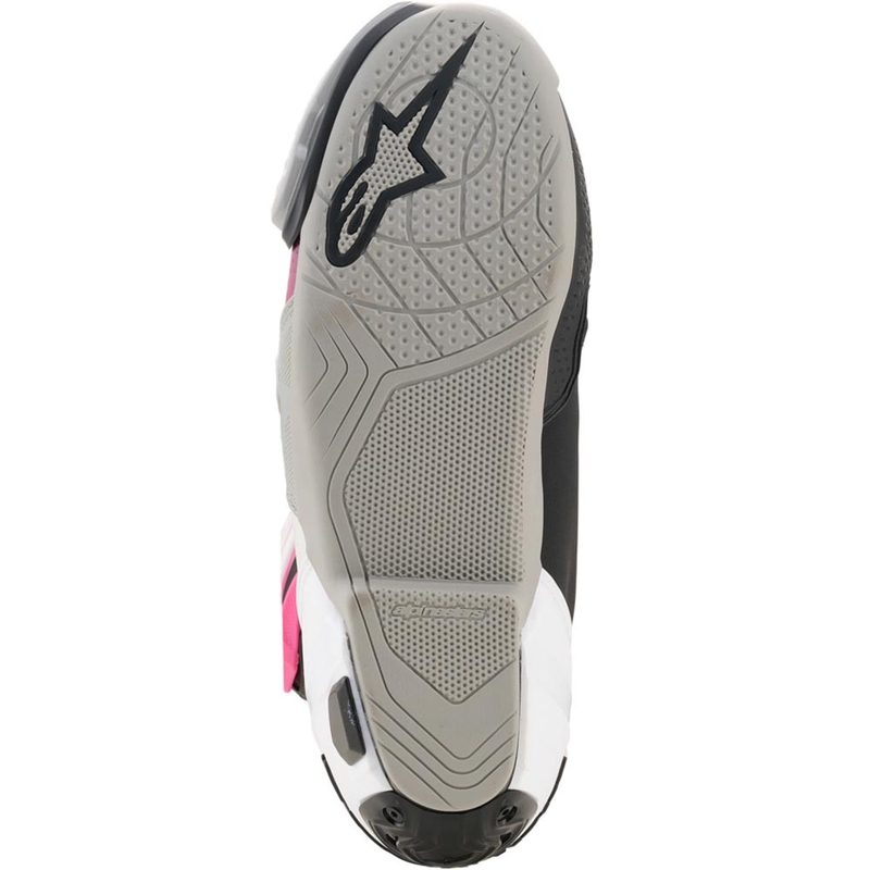 Topánky na motorku Alpinestars Supertech R čierno-bielo-ružovo-žlté
