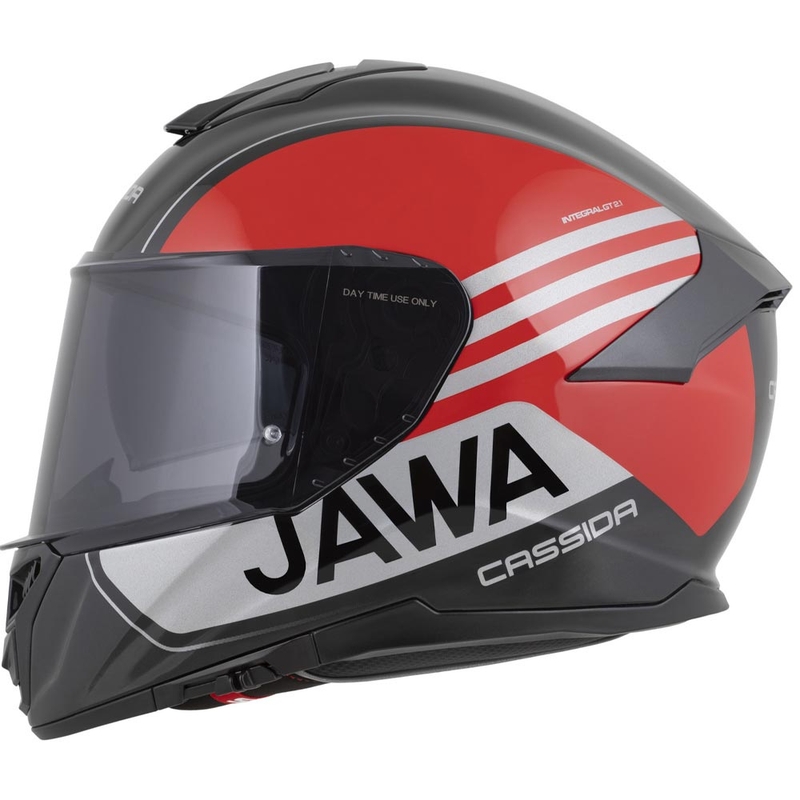 Integrálna helma na motorku Cassida Integral GT 2.1 Jawa Sport čierno-perleťovo červeno-strieborná