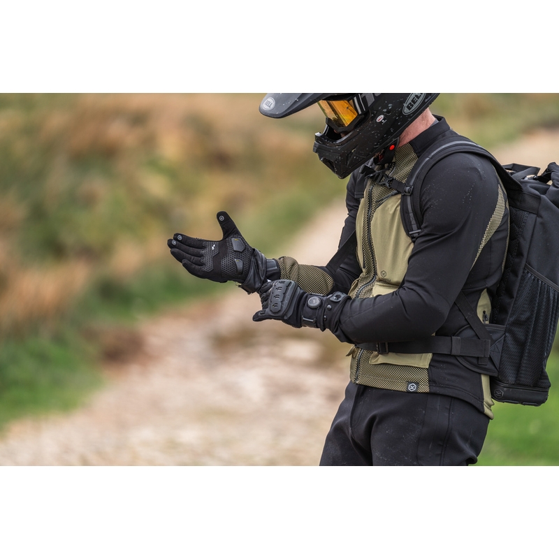 Rukavice na motorku Knox Orsa Textile OR4 čierne