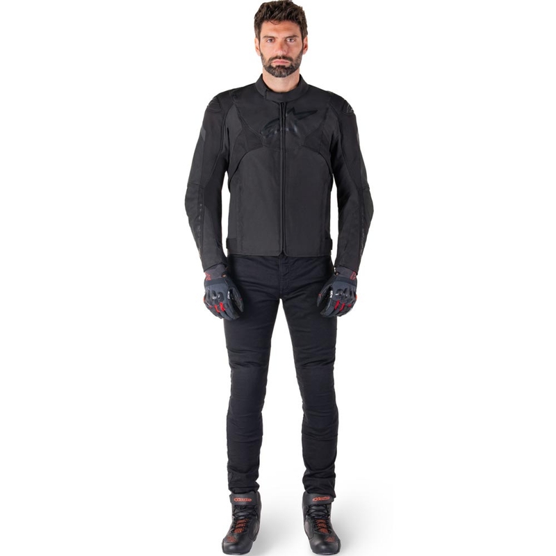 Bunda na motorku Alpinestars T-JAWS V4 Waterproof čierno-čierna