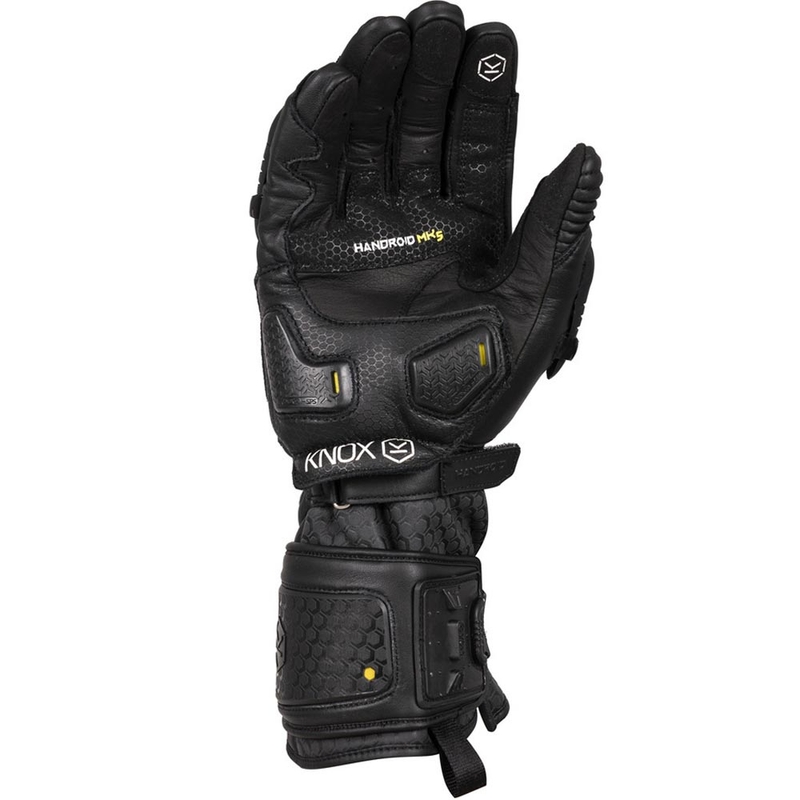 Rukavice na motorku Knox Handroid All Black Mk5 čierne