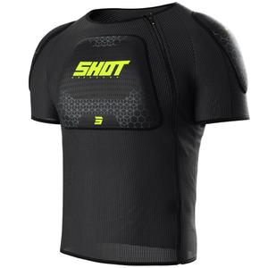 Detský chránič tela Shot Airlight T-Shirt čierno-fluo žltý