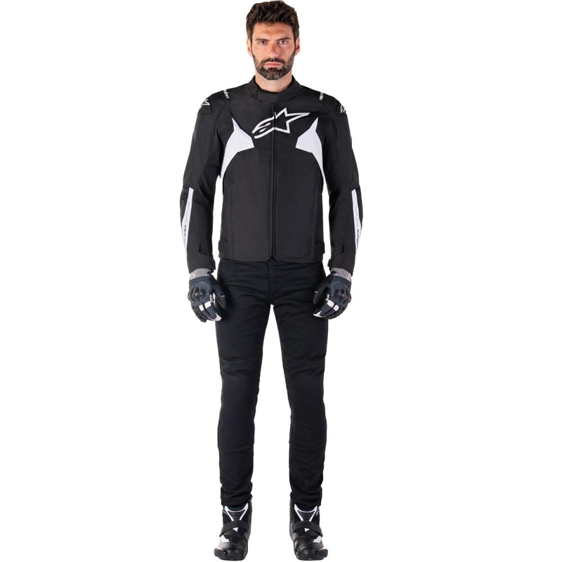 Bunda na motorku Alpinestars T-JAWS V4 Waterproof čierno-biela