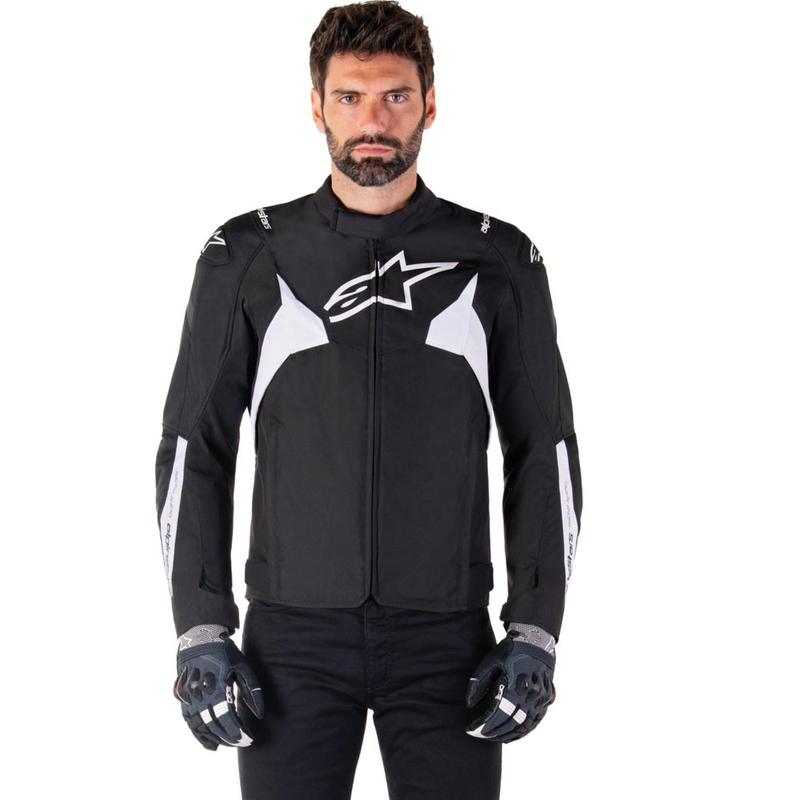 Bunda na motorku Alpinestars T-JAWS V4 Waterproof čierno-biela