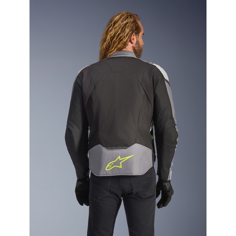 Bunda na motorku Alpinestars T-JAWS V4 Waterproof čierno-svetlo šedo-šedá