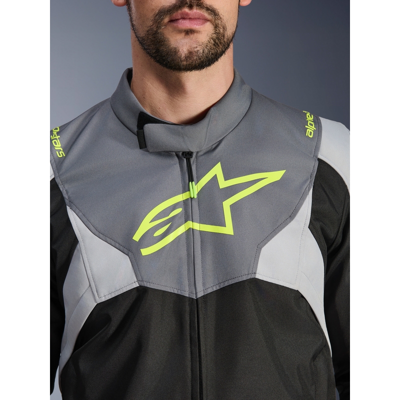 Bunda na motorku Alpinestars T-JAWS V4 Waterproof čierno-svetlo šedo-šedá