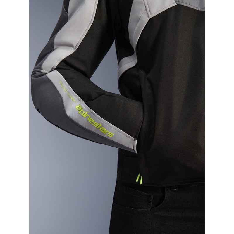 Bunda na motorku Alpinestars T-JAWS V4 Waterproof čierno-svetlo šedo-šedá