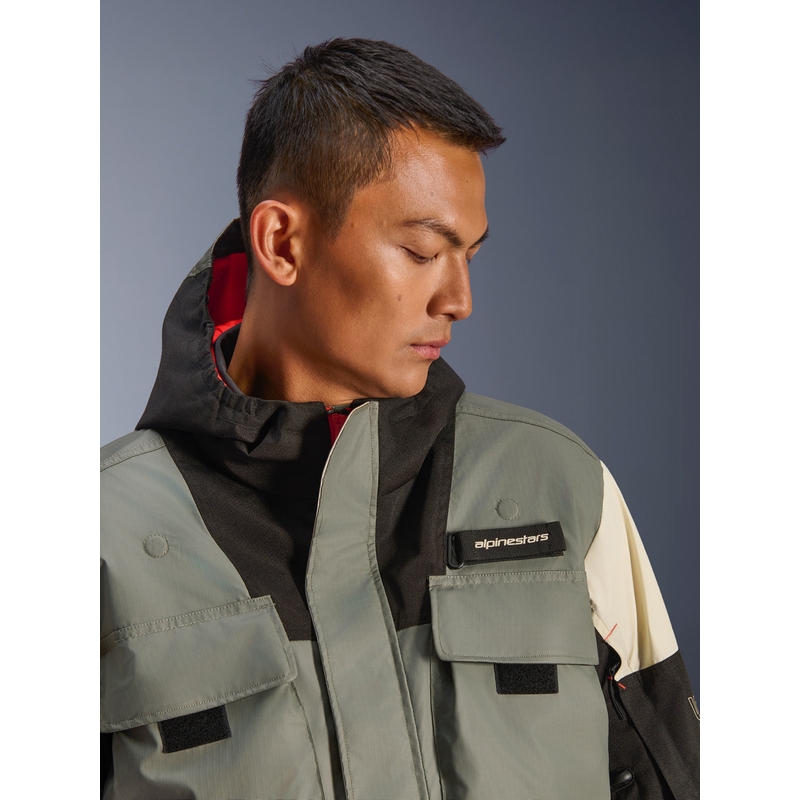 Bunda na motorku Alpinestars Mospher Waterproof šedo-čierna