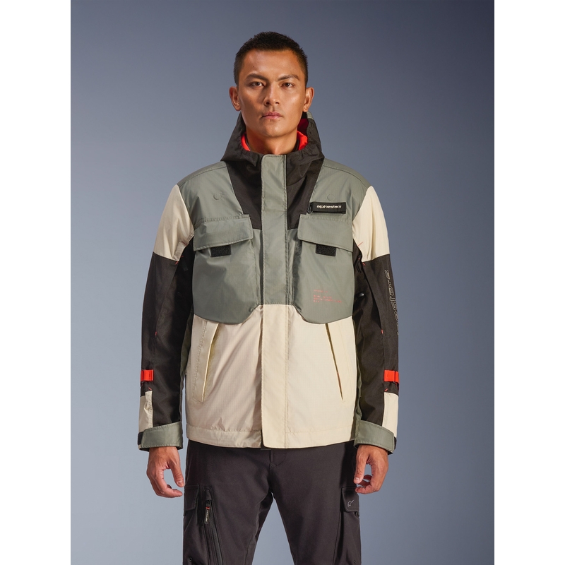 Bunda na motorku Alpinestars Mospher Waterproof šedo-čierna