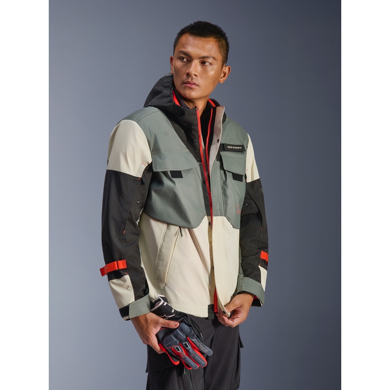 Bunda na motorku Alpinestars Mospher Waterproof šedo-čierna