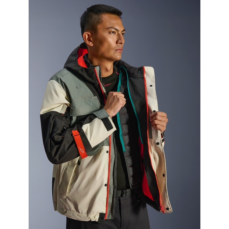 Bunda na motorku Alpinestars Mospher Waterproof šedo-čierna