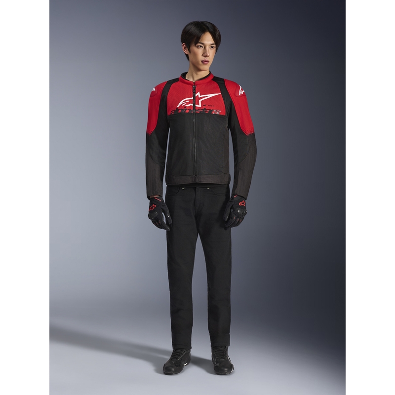 Bunda na motorku Alpinestars SMX Air červeno-čierna