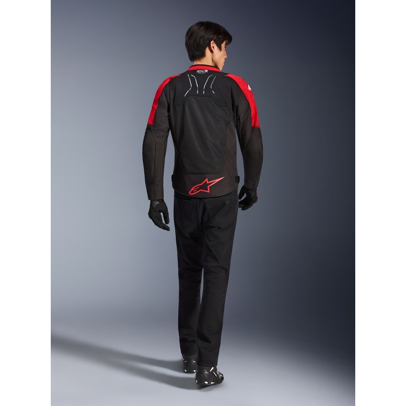 Bunda na motorku Alpinestars SMX Air červeno-čierna