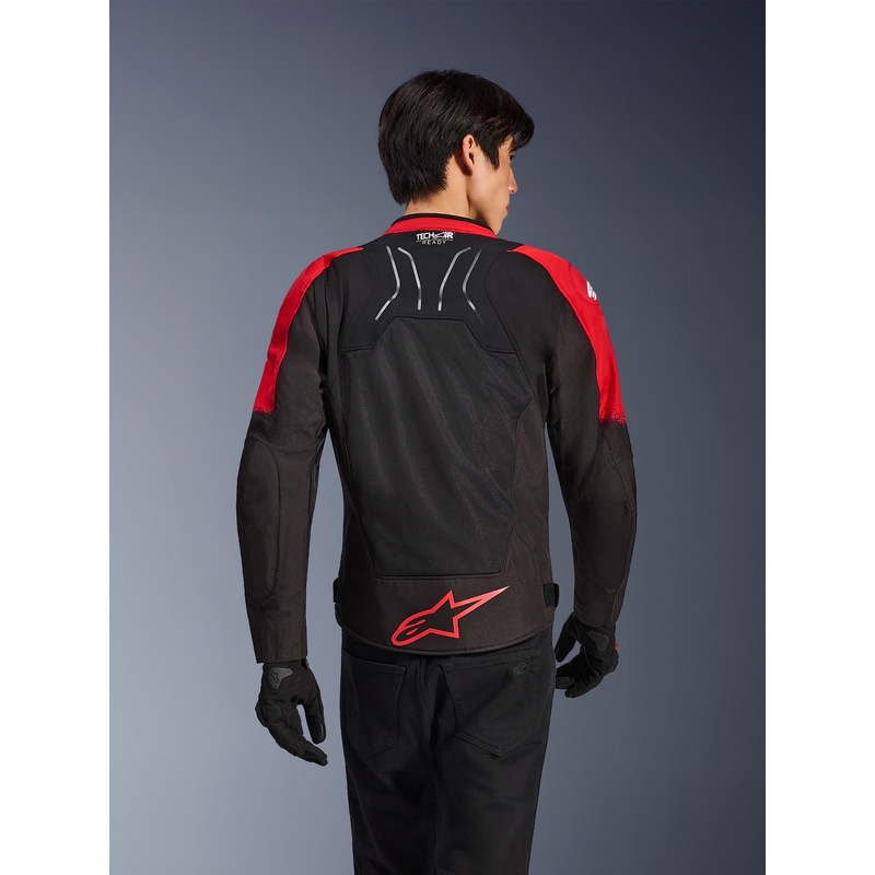Bunda na motorku Alpinestars SMX Air červeno-čierna
