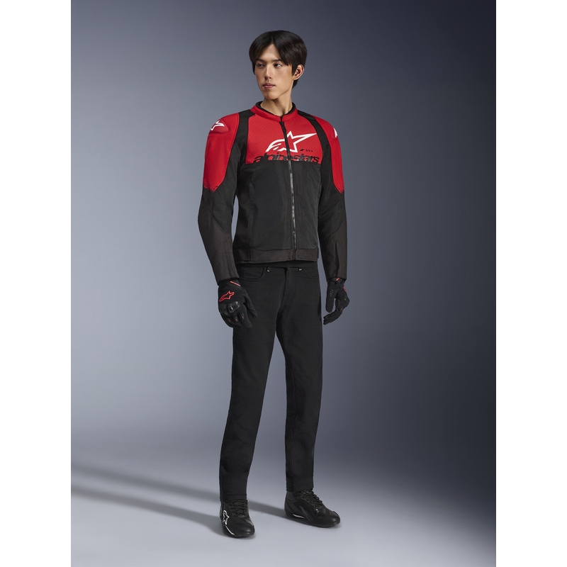 Bunda na motorku Alpinestars SMX Air červeno-čierna