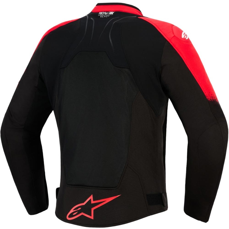 Bunda na motorku Alpinestars SMX Air červeno-čierna