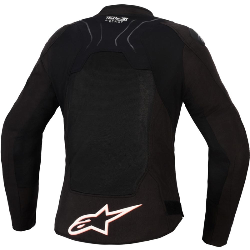 Dámska bunda na motorku Alpinestars Stella SMX Air čierno-bielo-fluo červená