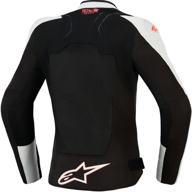 Dámska bunda na motorku Alpinestars Stella SMX Air svetlo šedo-čierno-ružová