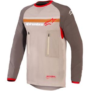 Motokrosový dres Alpinestars Maxdura Dual hnedo-oranžový
