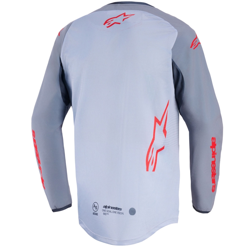Motokrosový dres Alpinestars Maxdura Dual svetlo šedo-tmavo šedo-oranžový