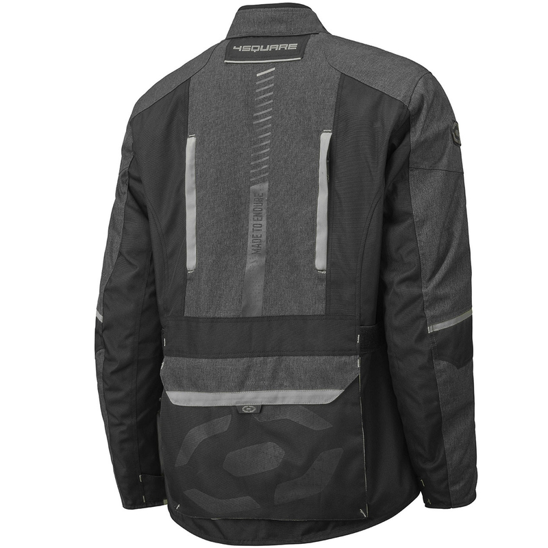 Bunda na motorku 4SQUARE Trailer Craft sivo-čierna