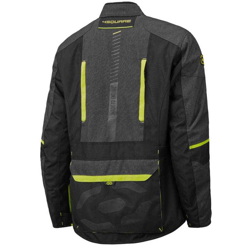 Bunda na motorku 4SQUARE Trailer Craft sivo-fluo žltá