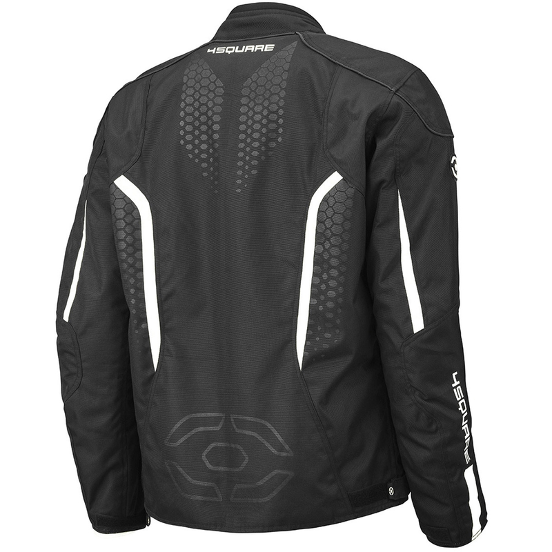 Bunda na motorku 4SQUARE Sportster Dart čierno-biela