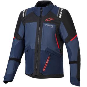 Bunda na motorku Alpinestars Andes V4 Drystar tmavo modro-modro-čierna