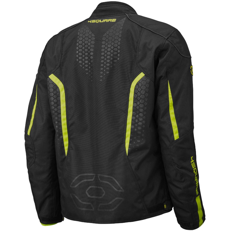 Bunda na motorku 4SQUARE Sportster Dart čierno-fluo žltá