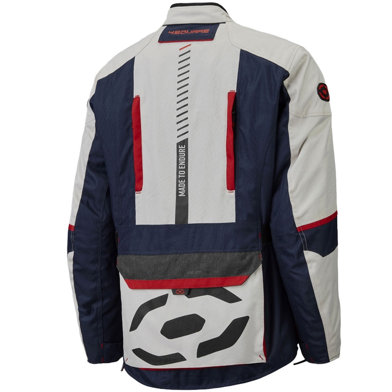 Bunda na motorku 4SQUARE Trailer Craft bielo-modro-červená