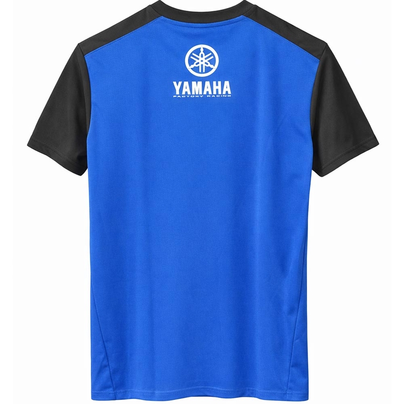 Tričko Yamaha White Tape modré
