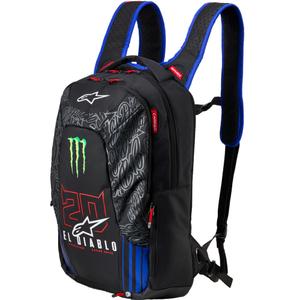 Batoh Alpinestars City Hunter V2 FQ20 Monster kolekcia čierno-fluo červeno-modro-zelený 22 l