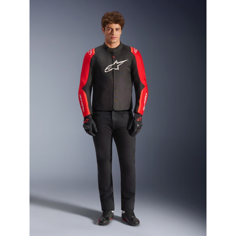 Bunda na motorku Alpinestars T-SPS 2 Waterproof červeno-čierno-biela