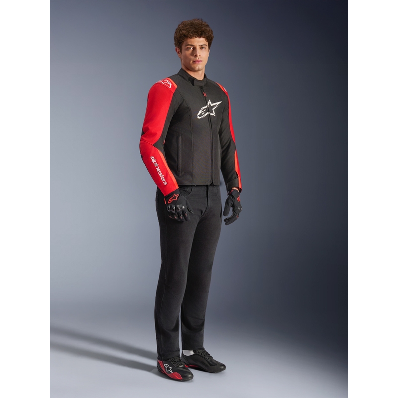 Bunda na motorku Alpinestars T-SPS 2 Waterproof červeno-čierno-biela