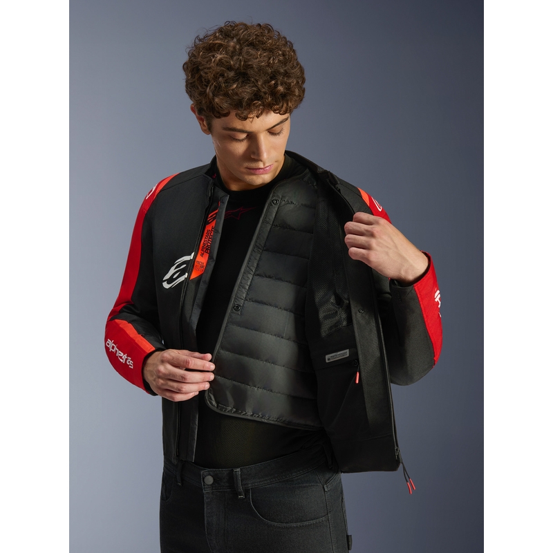 Bunda na motorku Alpinestars T-SPS 2 Waterproof červeno-čierno-biela