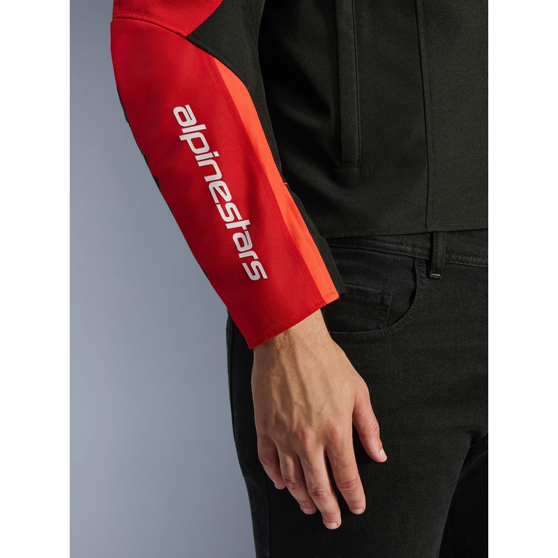 Bunda na motorku Alpinestars T-SPS 2 Waterproof červeno-čierno-biela