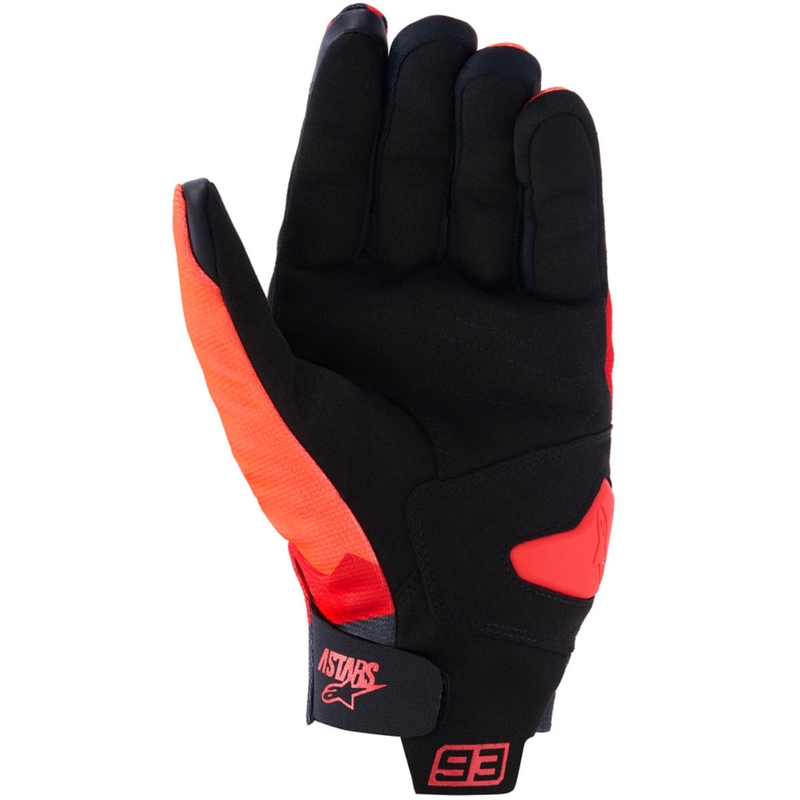 Rukavice na motorku Alpinestars Reef V2 MM93 kolekcia fluo červeno-červeno-čierne