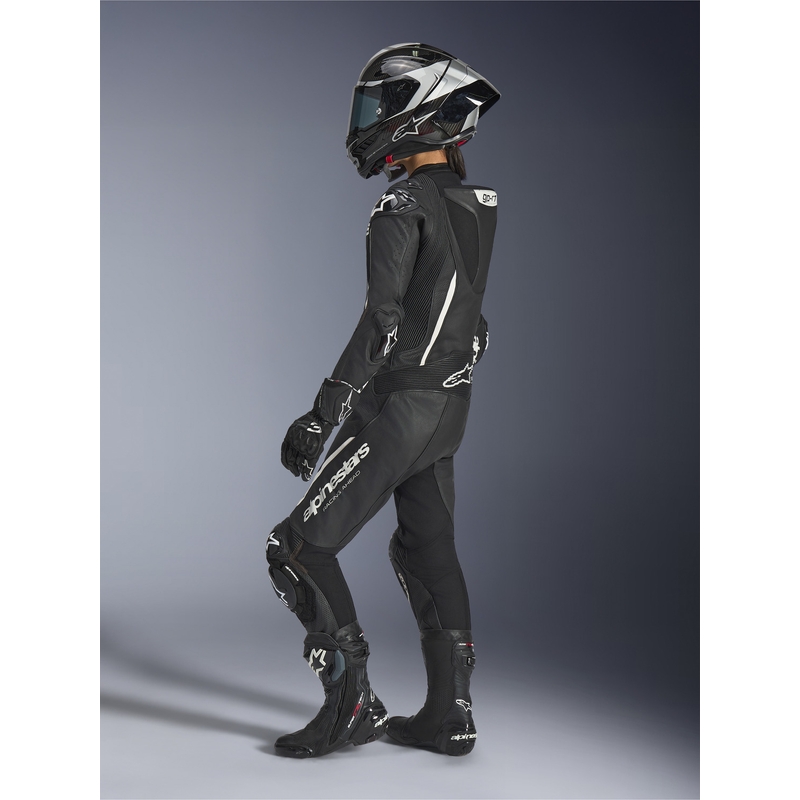 Dámska jednodielna kožená kombinéza na motorku Alpinestars Stella GP-R7 čierna