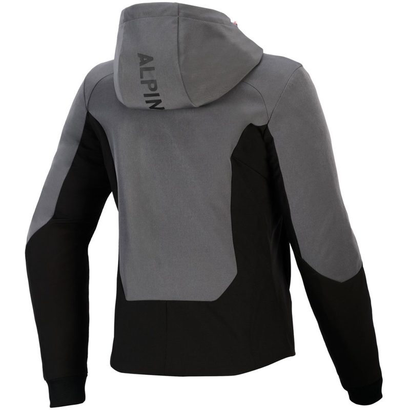 Dámska mikina na motorku Alpinestars Stella Radium Tech Hoodie tmavo sivo-čierno-ružová