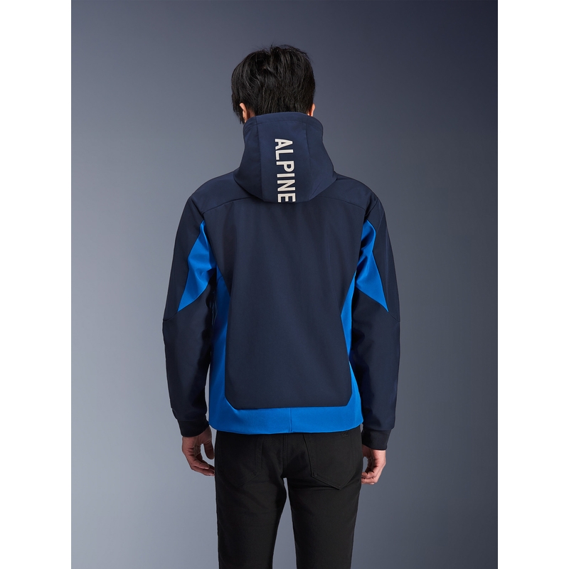 Mikina na motorku Alpinestars Radium Tech Hoodie tmavo modro-modrá
