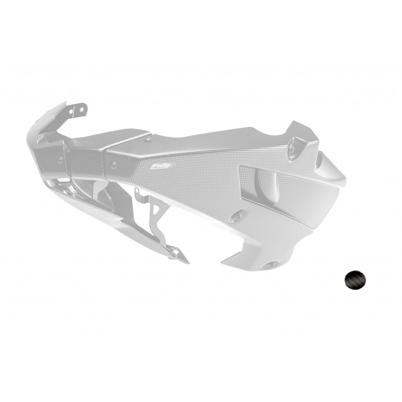 Spojler motora PUIG matná čierna vrátane samolepiek