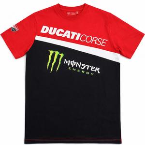 Tričko Ducati Corse Monster Diagonal červeno-čierne
