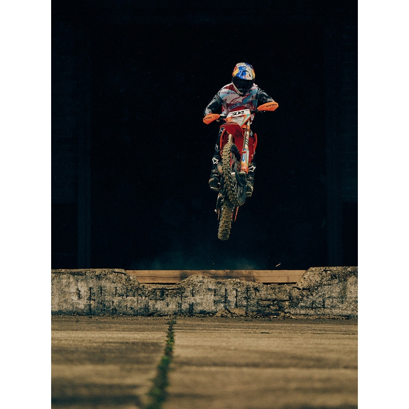 Motokrosový dres Alpinestars Techstar limitovaná edícia Beast Coast šedo-čierno-oranžový