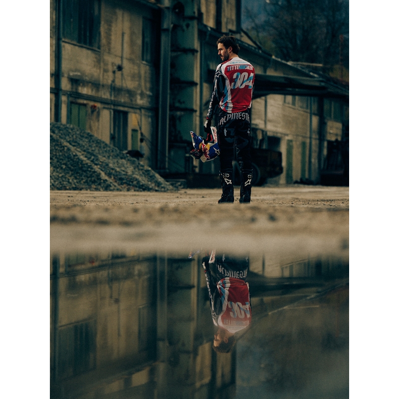 Motokrosový dres Alpinestars Techstar limitovaná edícia Beast Coast šedo-čierno-oranžový