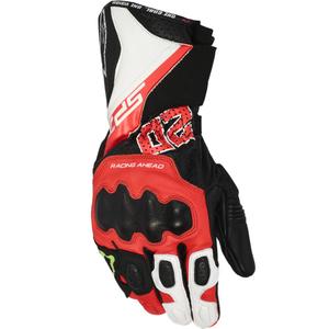 Rukavice na motorku Alpinestars SP-3 FQ20 kolekcia čierno-fluo červeno-biele