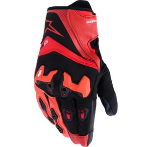 Rukavice na motorku Alpinestars SP-R PRO červeno-fluo červeno-čierne