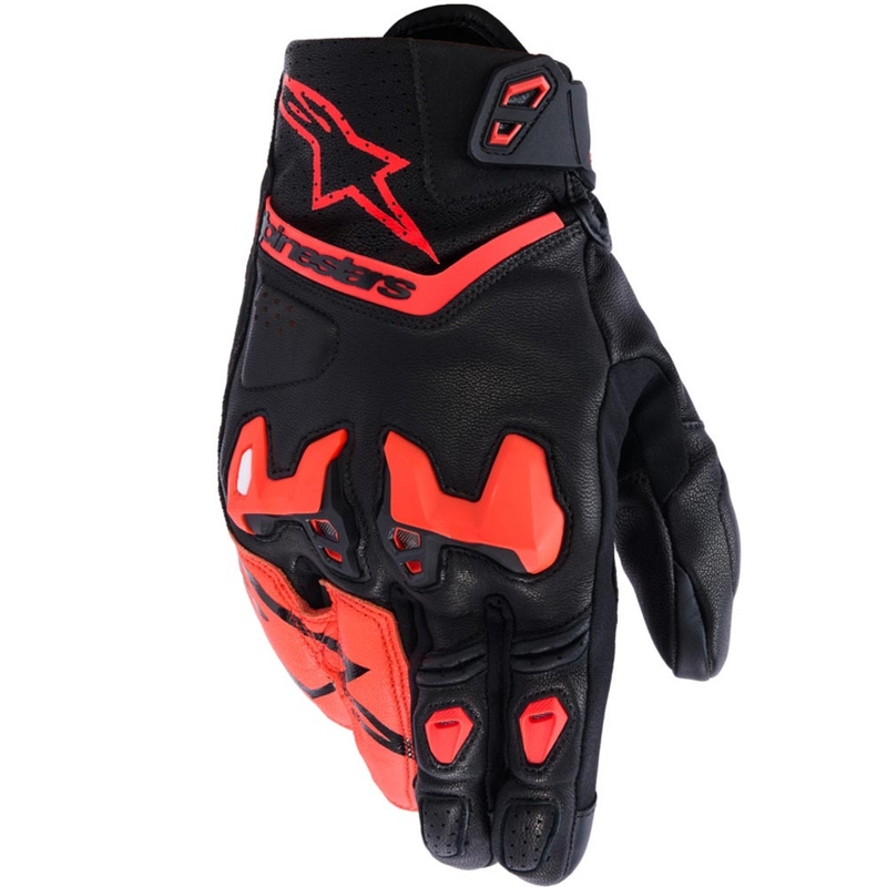 Rukavice na motorku Alpinestars SP-R TECH čierno-fluo červené