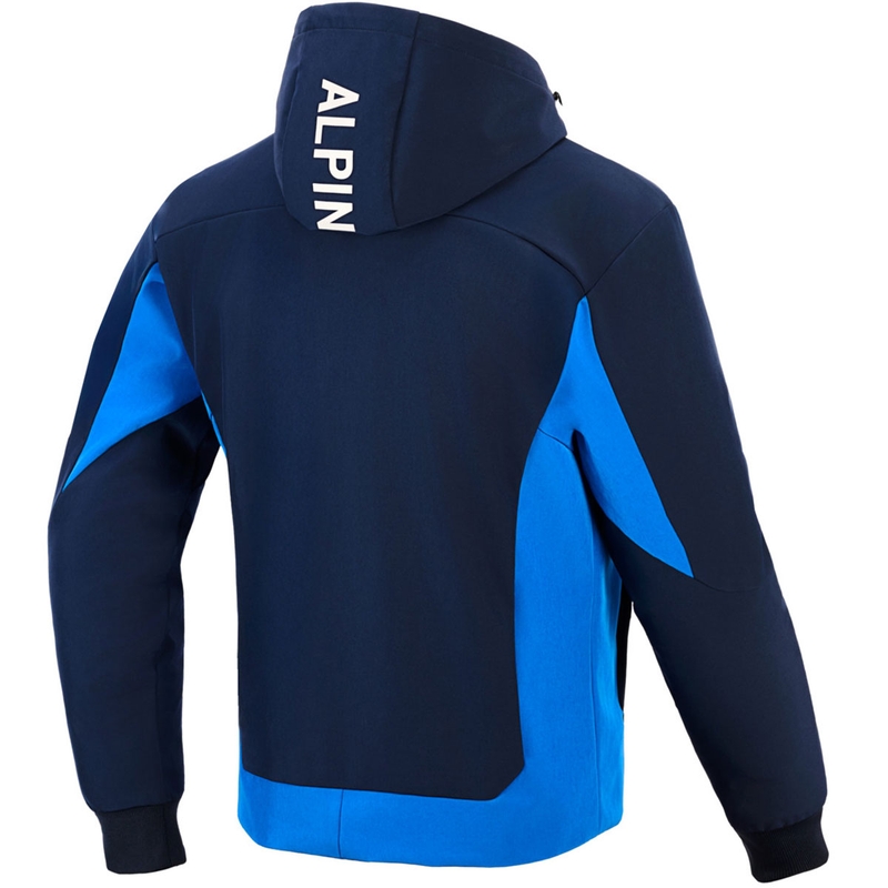 Mikina na motorku Alpinestars Radium Tech Hoodie tmavo modro-modrá