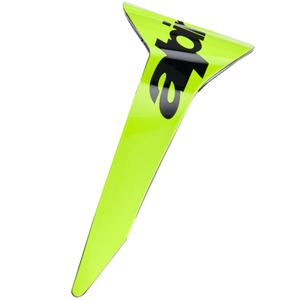 Aerodynamický spojler pre helmy na motorku Alpinestars Supertech R10 Arius štandardný profil fluo žlto-čierny