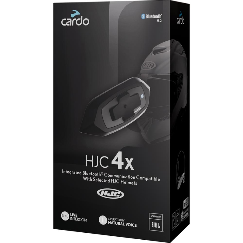 Interkom na motorku Cardo HJC 4X čierny